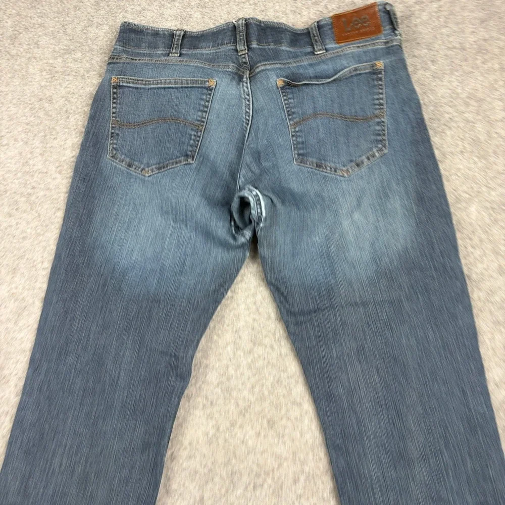 Lee‎ Extreme Motion Jeans Mens 36x30 Stretch Blue Denim Straight Leg Regular Fit